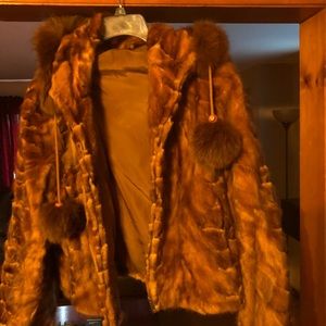 Mink fur coat
